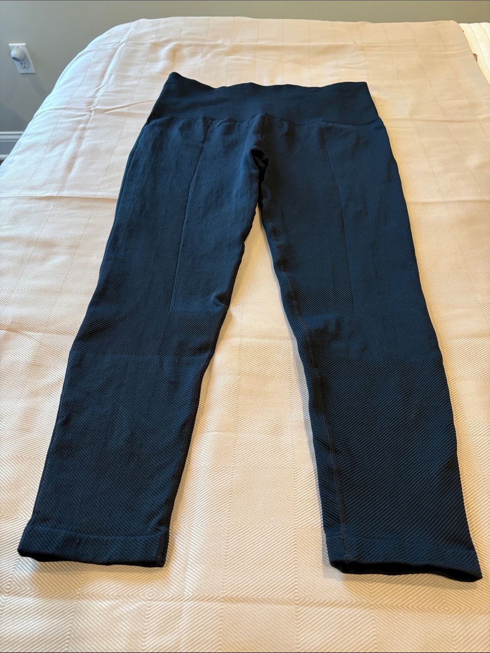 SPANX Black Textured Shaping Leggings